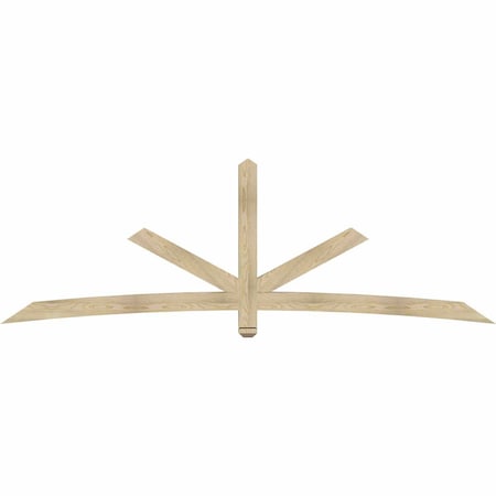 Ekena Millwork Alberta Rough Sawn Timber Gable Bracket, Douglas Fir, 108"W x 36"H x 4"D x 4"F, 8/12 Pitch GBW108X36X0404ALB00RDF